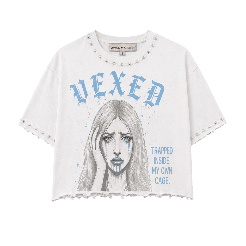 Troubled Soul Tee in Ice Blue